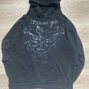 SOLD Vintage Miami Ink Black Cotton Hoodie